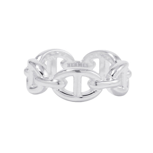 HERMES Chaine d'Ancre Anchene Ring Size PM/53/#13 SV925