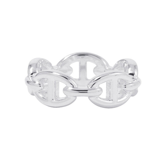 HERMES Chaine d'Ancre Anchene Ring Size PM/53/#13 SV925