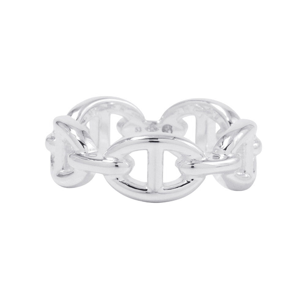 HERMES Chaine d'Ancre Anchene Ring Size PM/53/#13 SV925