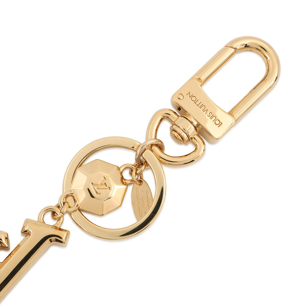 LOUIS VUITTON Key chain/LV facet GoldM65216 Metal