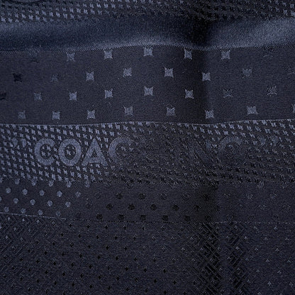 HERMES Giant Square Jacquard "Coaching" Size 135 Encre / Marine Silk100%