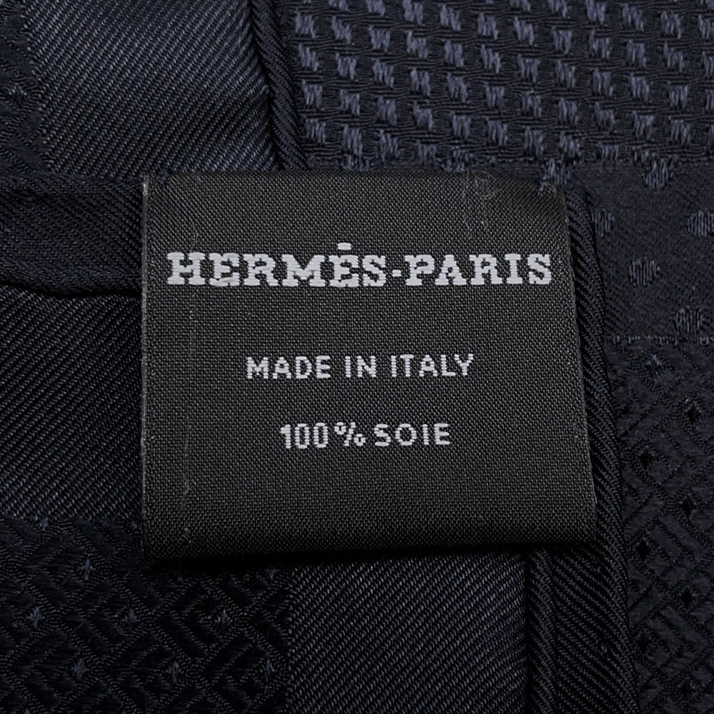 HERMES Giant Square Jacquard "Coaching" Size 135 Encre / Marine Silk100%