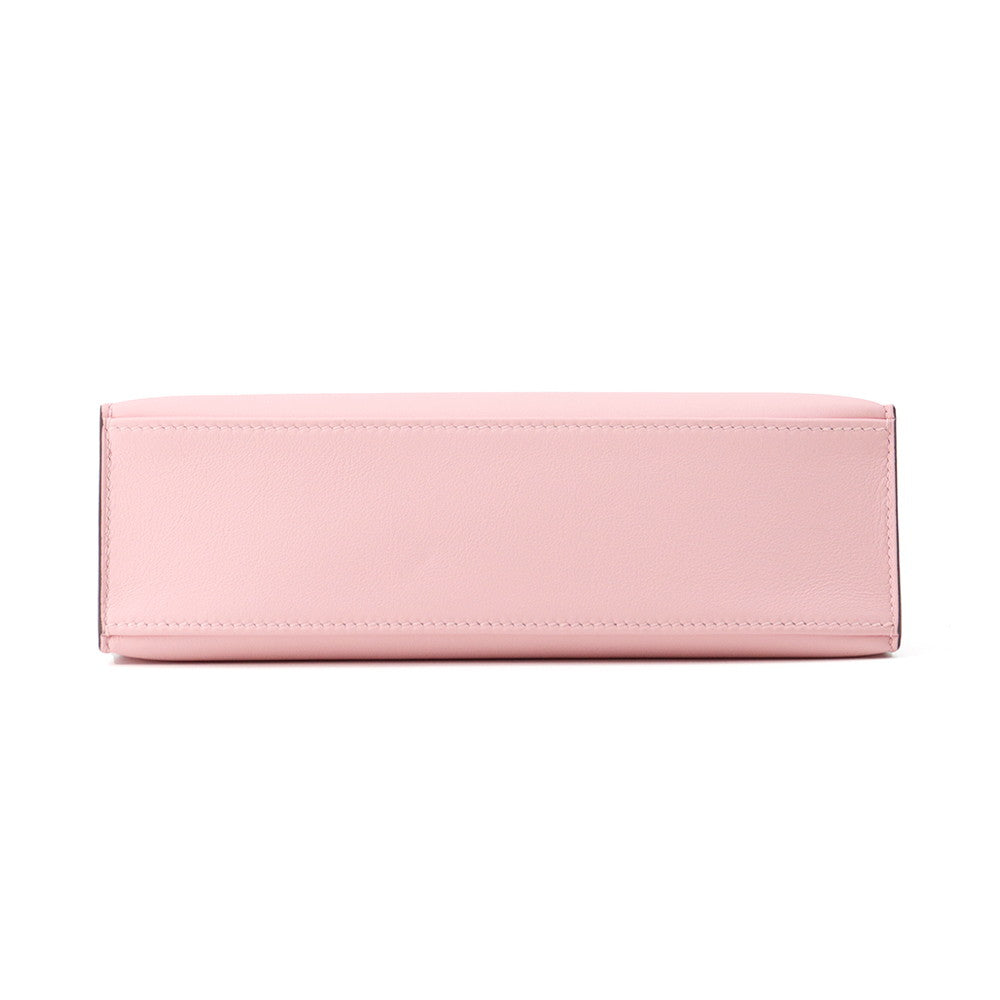HERMES PochetteKelly Rose Sakura Swift Leather