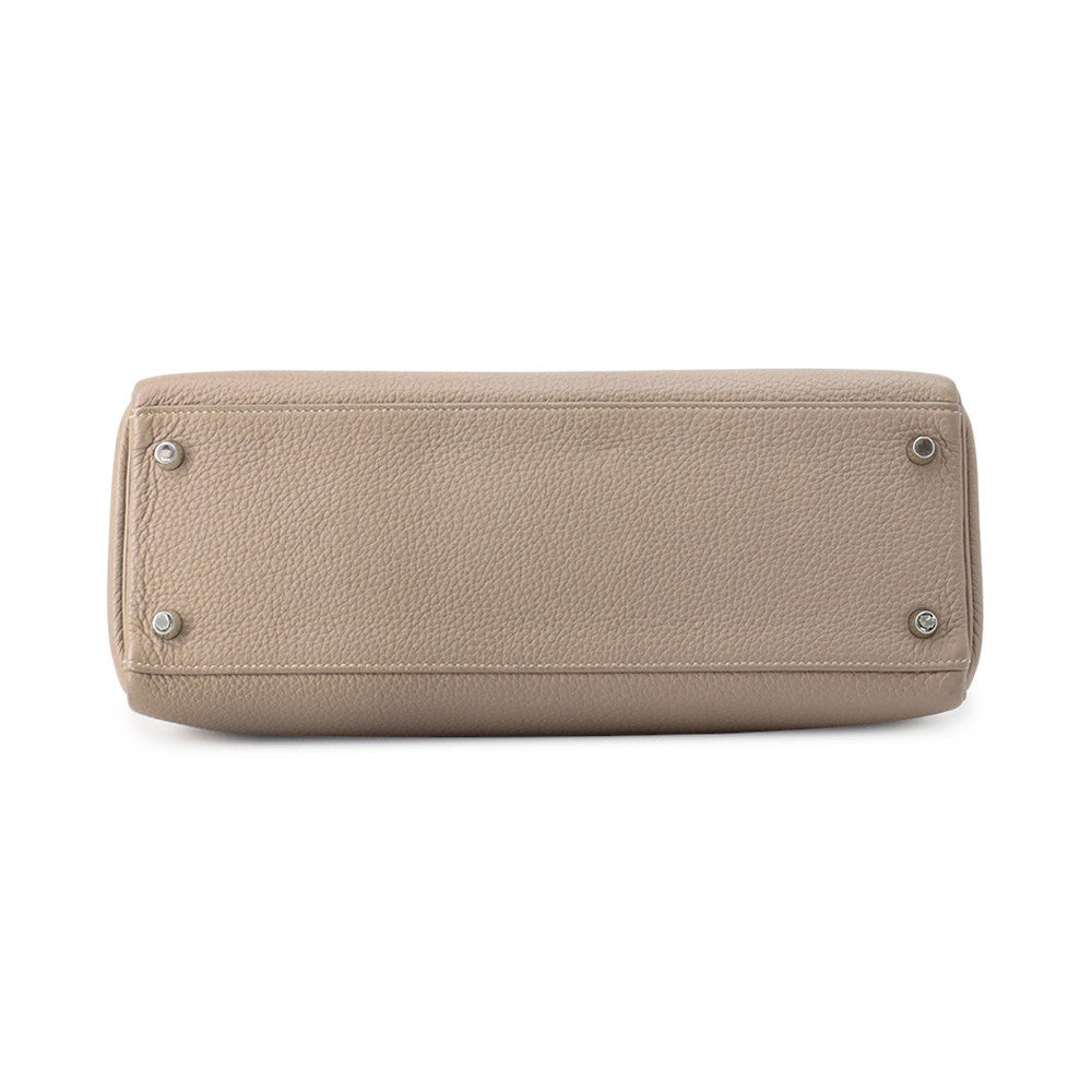 HERMES Kelly Retourne Gris Tourterelle Togo Leather Size 32