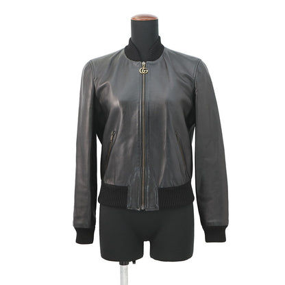 GUCCI Blouson Size 36 Black659238 Exterior Lambskin、Lining Silk100%