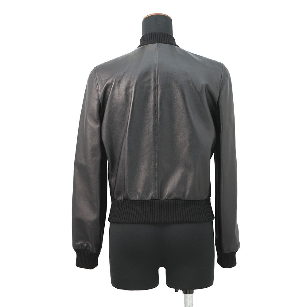 GUCCI Blouson Size 36 Black659238 Exterior Lambskin、Lining Silk100%