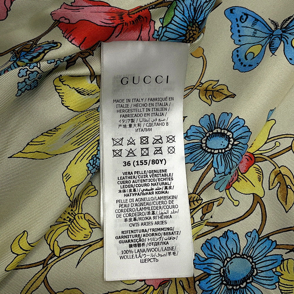 GUCCI Blouson Size 36 Black659238 Exterior Lambskin、Lining Silk100%