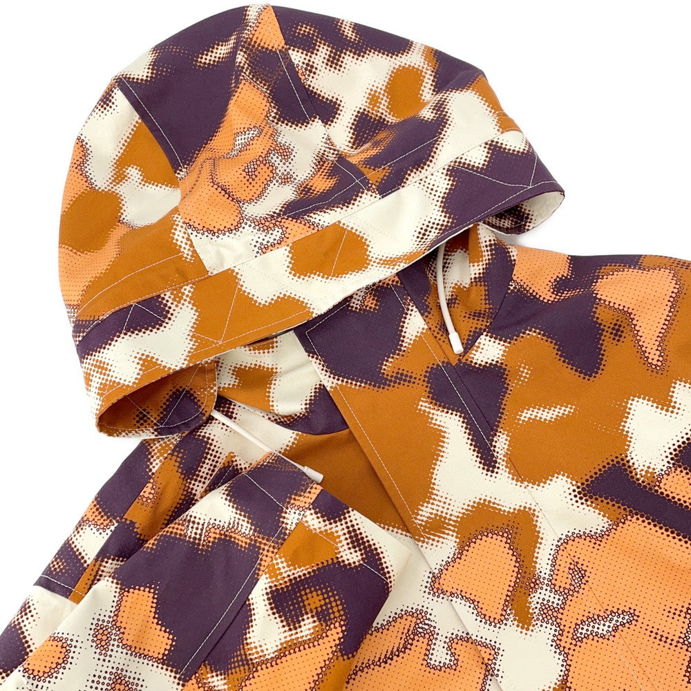 LOUIS VUITTON Camouflage Pattern Mountain Parka Size 50 Orange/Multicolor1AF866 Cotton100%