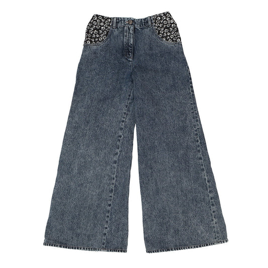 CHANEL Denim Print Washed Denim Size 36 BlueP80387 Cotton 100%