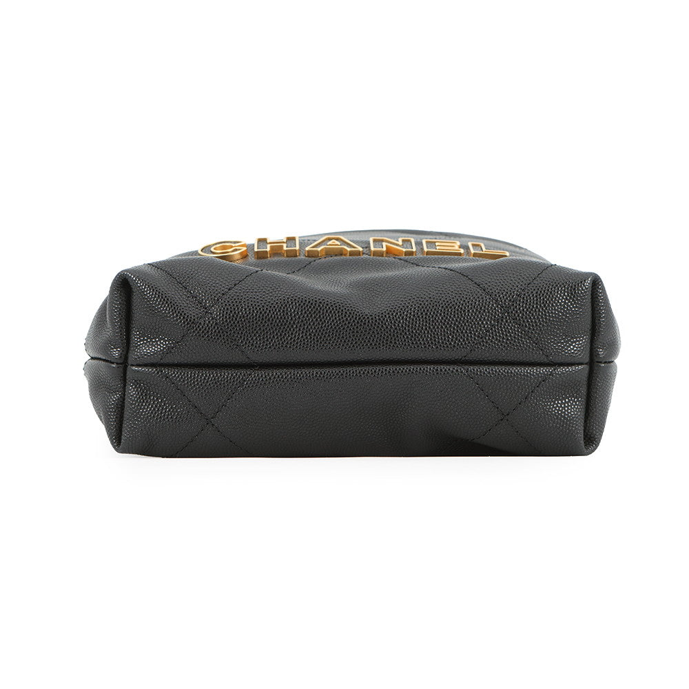 CHANEL CHANEL22 2WAYChainShoulder BlackAS3980 Caviar Leather Size Mini