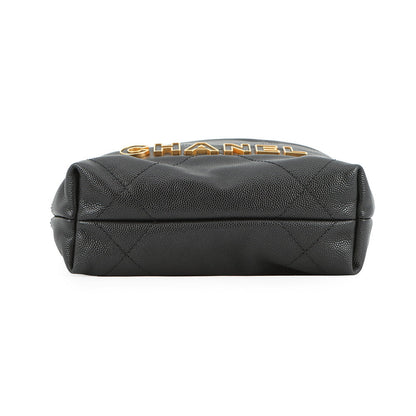 CHANEL CHANEL22 2WAYChainShoulder BlackAS3980 Caviar Leather Size Mini