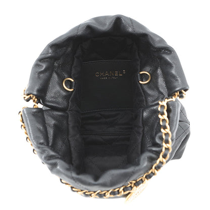 CHANEL CHANEL22 2WAYChainShoulder BlackAS3980 Caviar Leather Size Mini