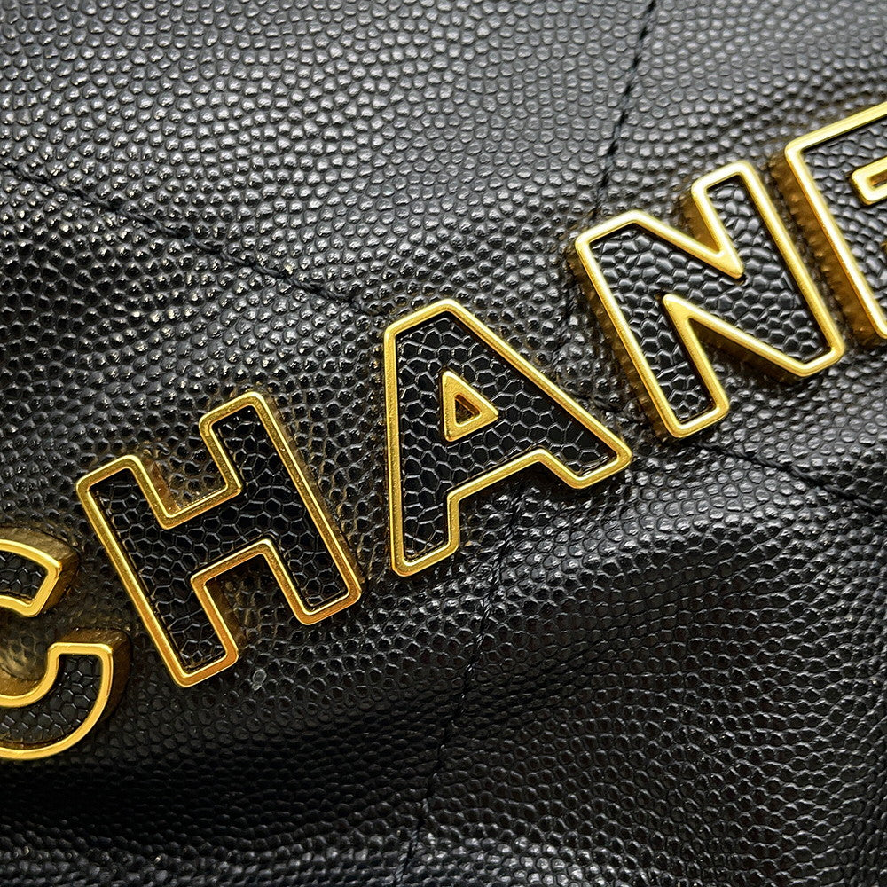 CHANEL CHANEL22 2WAYChainShoulder BlackAS3980 Caviar Leather Size Mini