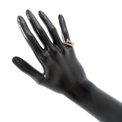 CARTIER Juste un Clou Ring with paved diamonds Size 50/#10 ClassicN4748650/N4748600 18K Pink Gold