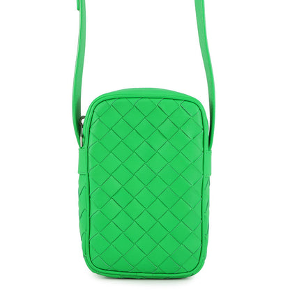 Bottega Veneta INTRECCIATO Phone Pouch Parakeet729296 Calf Leather