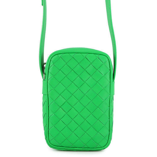 Bottega Veneta INTRECCIATO Phone Pouch Parakeet729296 Calf Leather
