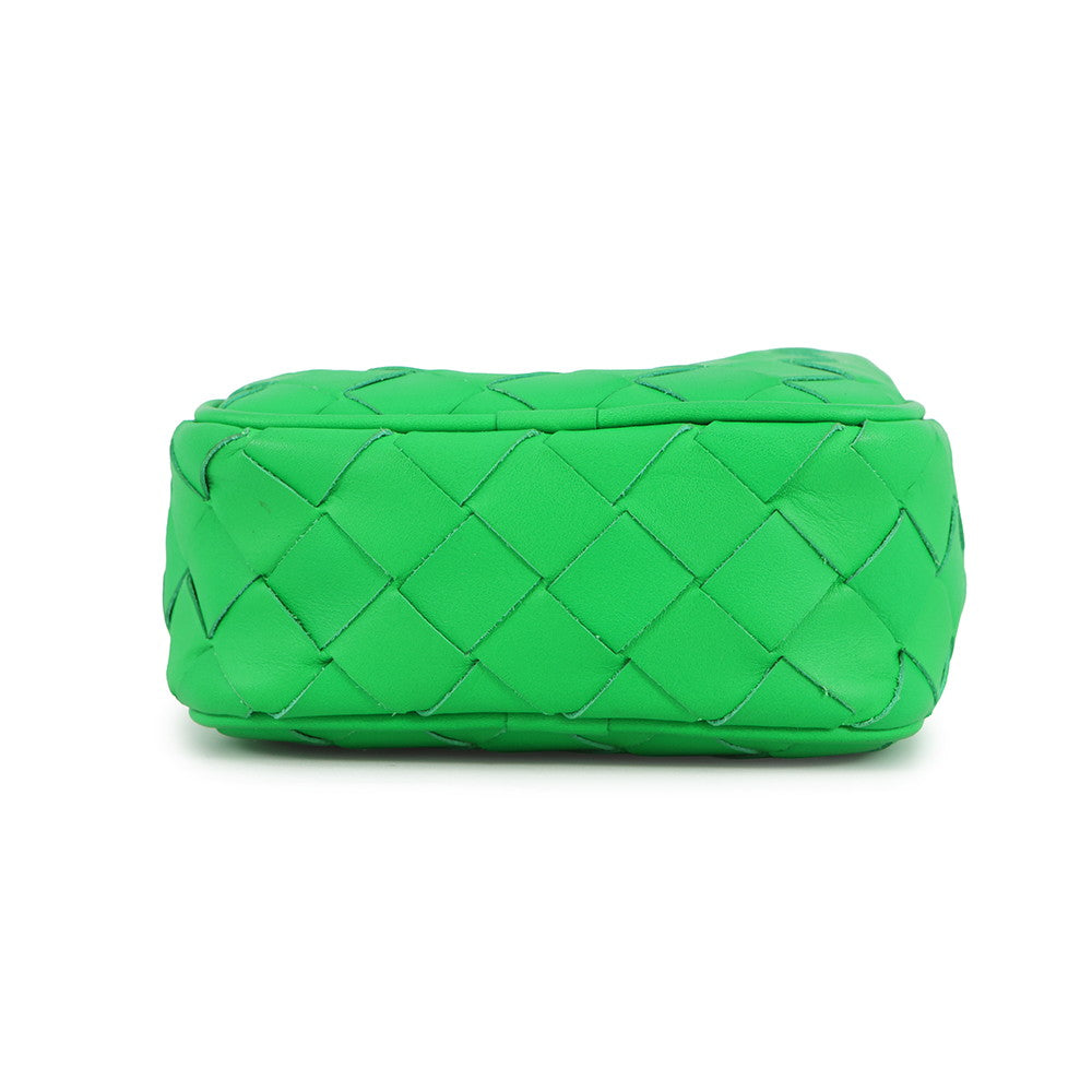 Bottega Veneta INTRECCIATO Phone Pouch Parakeet729296 Calf Leather