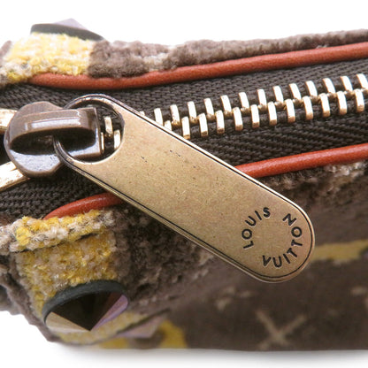 LOUIS VUITTON Pochette Accessoires Brown/YellowM92710 Monogram Trompe l'oeil Cotton Pile