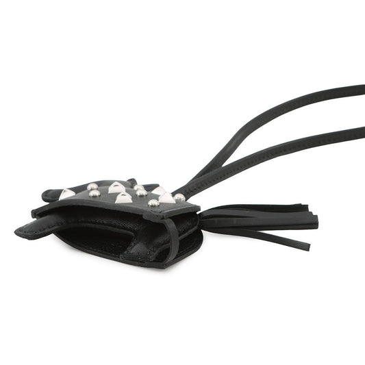 HERMES Rodeo Robeo Padlock Black Lambskin Studded Size PM