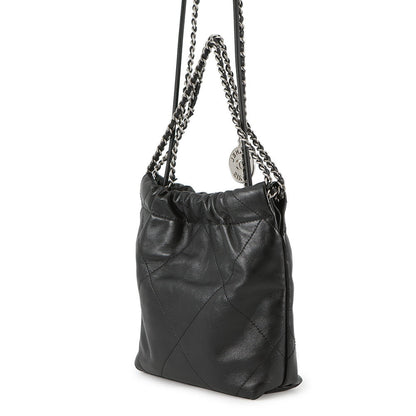 CHANEL CHANEL22 2WAYChain Handbag BlackAS3980 Shiny Calf Leather Size Mini