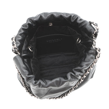 CHANEL CHANEL22 2WAYChain Handbag BlackAS3980 Shiny Calf Leather Size Mini