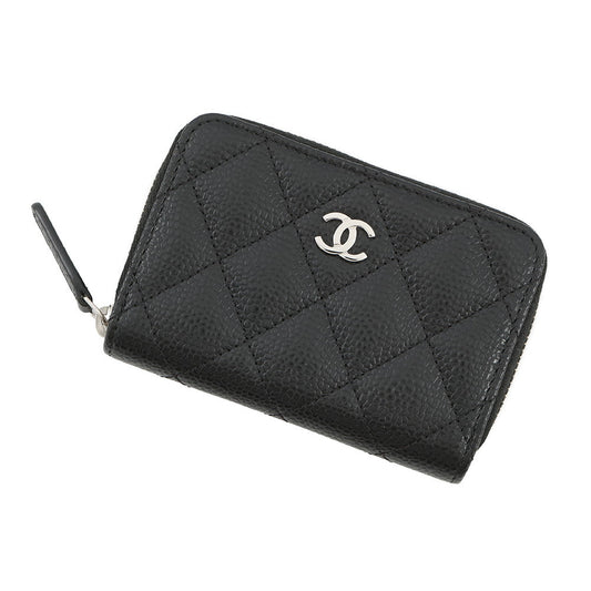 CHANEL Classic zip coin purse BlackAP0216 Caviar Leather