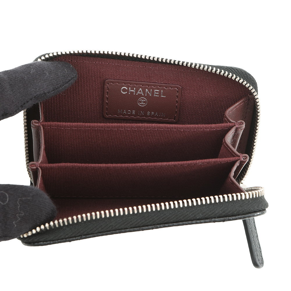 CHANEL Classic zip coin purse BlackAP0216 Caviar Leather