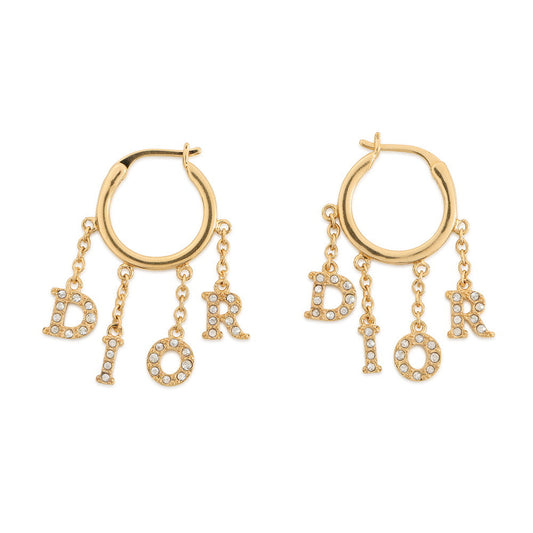 Dior Diore Revolution Earrings GoldE3230WOMCY Metal Rhinestone