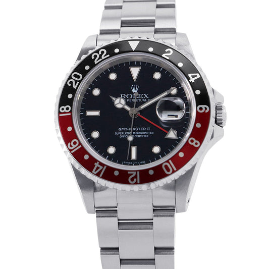 ROLEX GMT MasterII W40mm Stainless Steel Black Dial16710