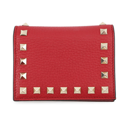 Valentino Garavani Rock Studded Compact Wallet Red5W2P0P39VSH Leather