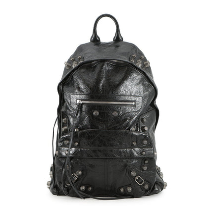BALENCIAGA Le Cagoule Backpack Black766297 Leather