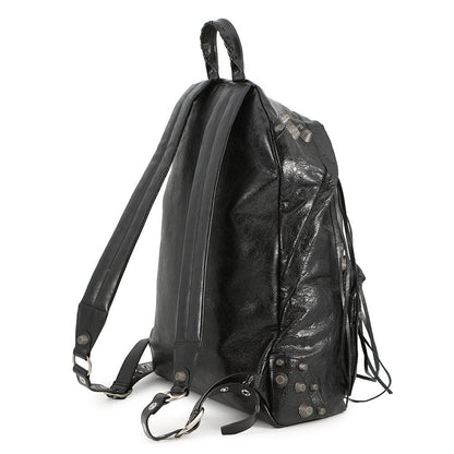 BALENCIAGA Le Cagoule Backpack Black766297 Leather