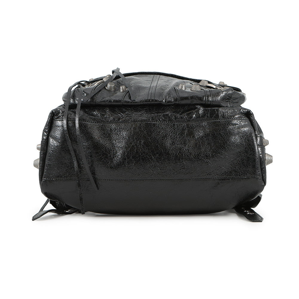 BALENCIAGA Le Cagoule Backpack Black766297 Leather
