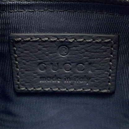 GUCCI GG Supreme key pouch Gray/Black820666 GG Supreme/Leather
