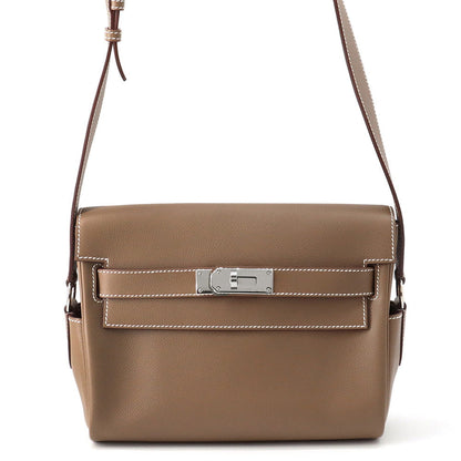 HERMES Kelly Messenger Etoupe Evercolor Size PM