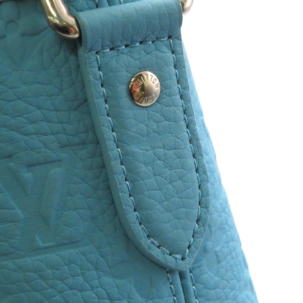 LOUIS VUITTON LVxYK Weekend Tote Blue/MulticolorM21717 Monogram・Taurillon Yayoi Kusama