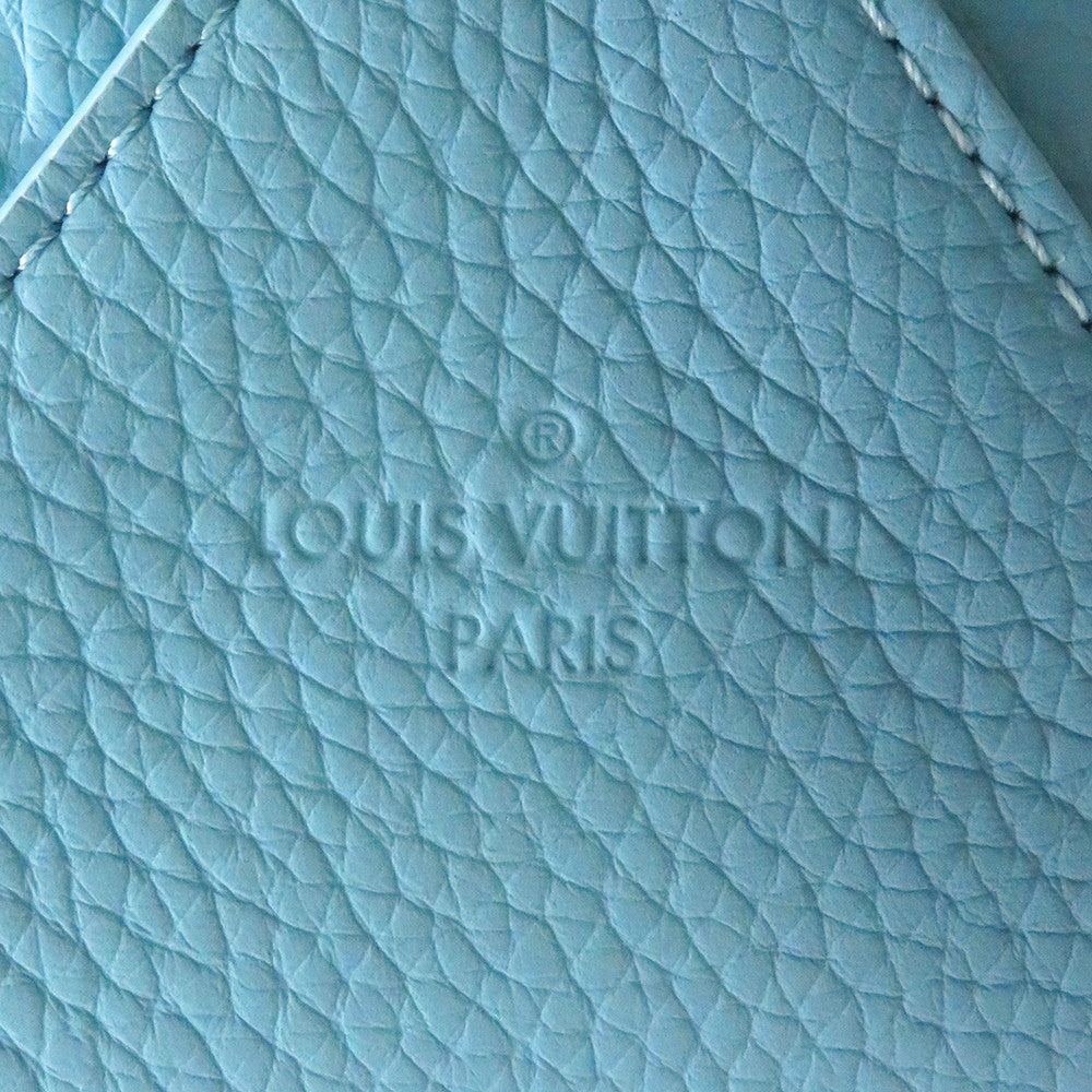 LOUIS VUITTON LVxYK Weekend Tote Blue/MulticolorM21717 Monogram・Taurillon Yayoi Kusama