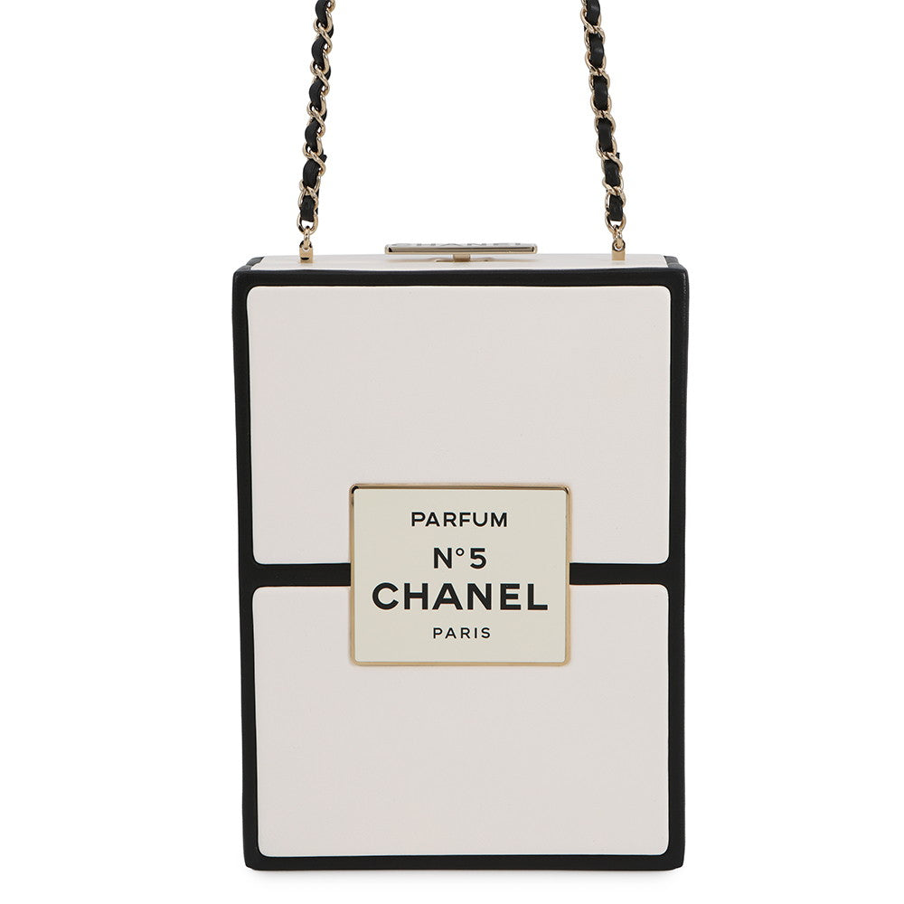 CHANEL No.5 Perfume Box White Leather