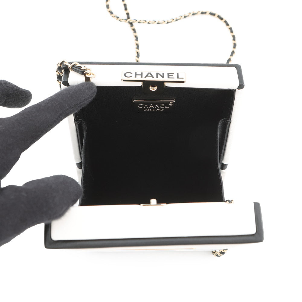CHANEL No.5 Perfume Box White Leather