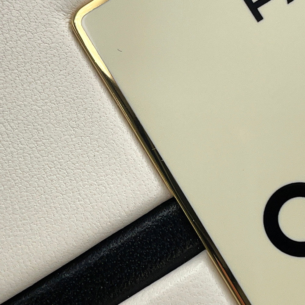 CHANEL No.5 Perfume Box White Leather