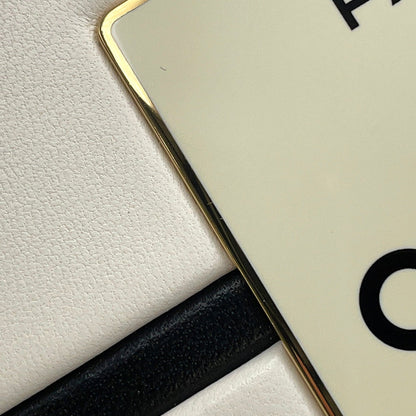 CHANEL No.5 Perfume Box White Leather