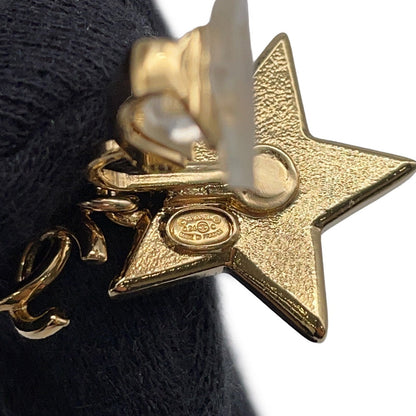 CHANEL Star CC Logo Earrings Black/Righe RainbowABC697 Metal