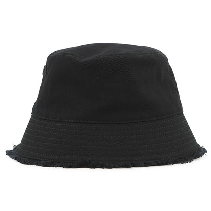 PRADA Drill logo fringe bucket hat Size S Black1HC137 Cotton100%