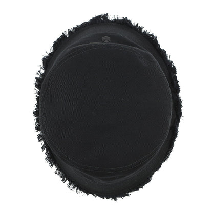 PRADA Drill logo fringe bucket hat Size S Black1HC137 Cotton100%