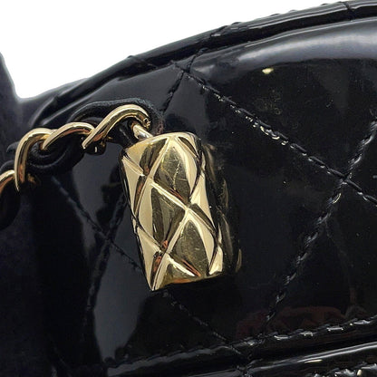 CHANEL Vanity ChainShoulder Bag BlackAP1616 Patent Leather