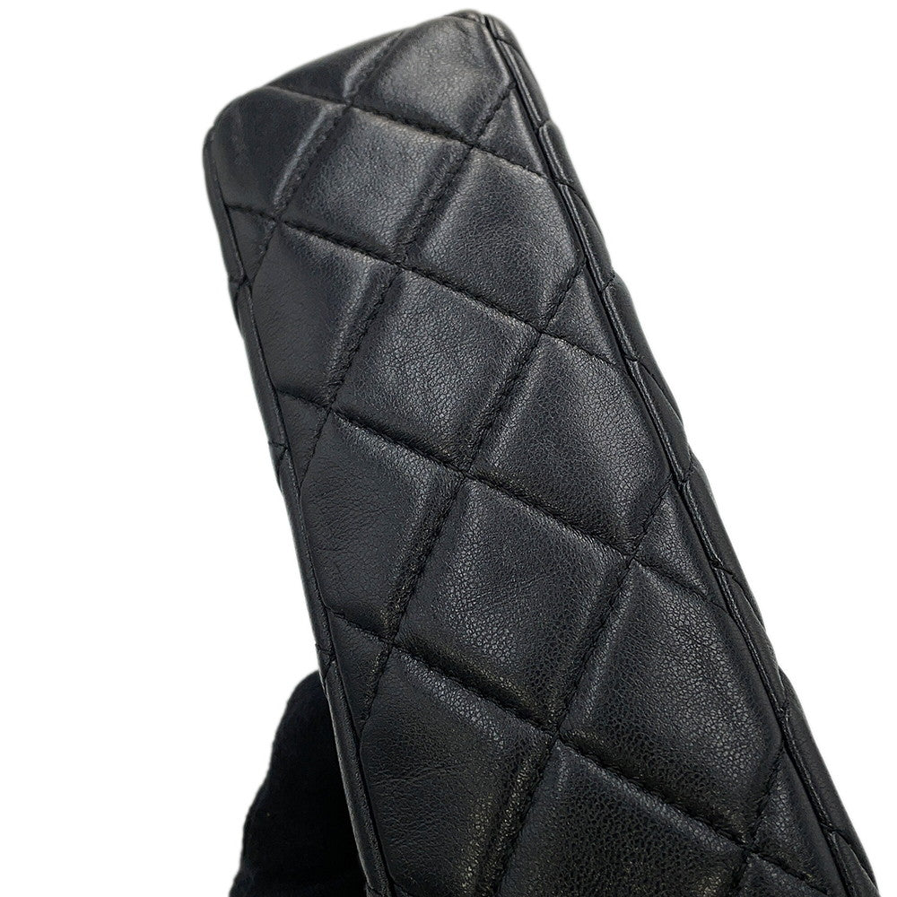 CHANEL Matelasse Flap Bag ChainShoulder BlackAS5259 Lambskin Size 21