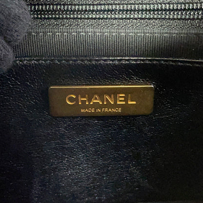 CHANEL Matelasse Flap Bag ChainShoulder BlackAS5259 Lambskin Size 21
