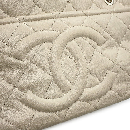 CHANEL Matelasse ChainTote Bag IvoryA48374 Caviar Leather