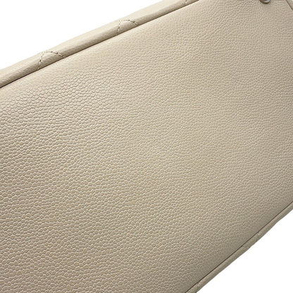 CHANEL Matelasse ChainTote Bag IvoryA48374 Caviar Leather