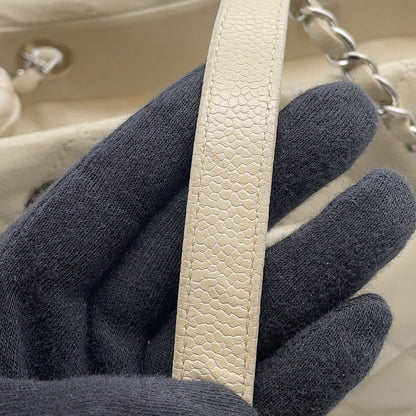 CHANEL Matelasse ChainTote Bag IvoryA48374 Caviar Leather